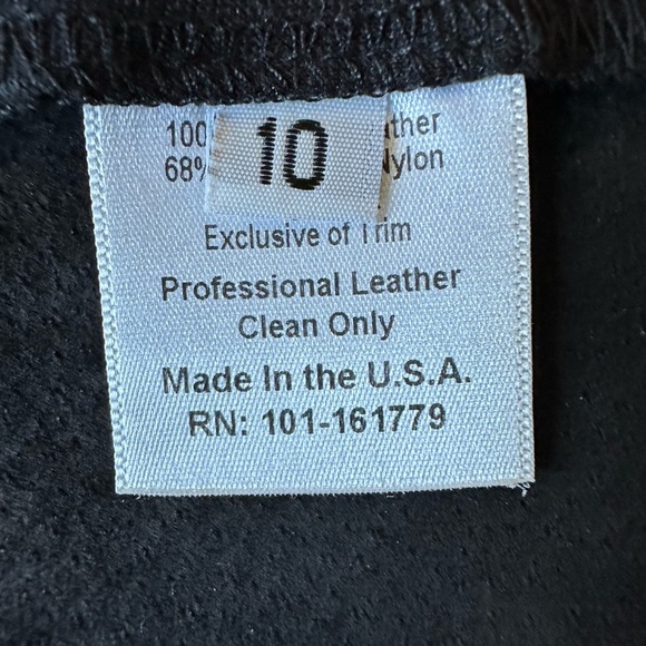 Vintage Witchy Black Leather Skirt Womens 10 Whimsigoth Midi Dark Academia Punk - Picture 6 of 8